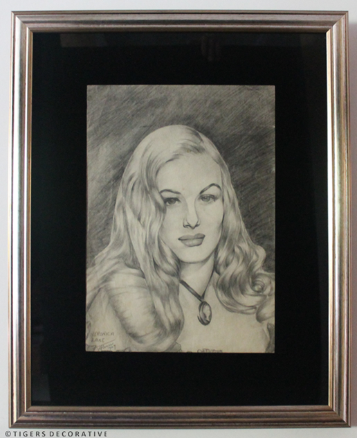 Hollywood Star's Framed Sketches-tigers-decorative-Veronica Lake 1_main_636027407473174323.png